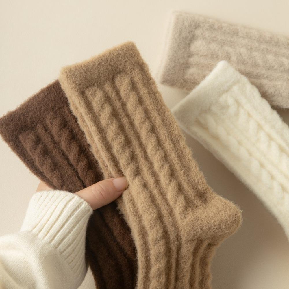 Thicken Winter Socks Keep Warm Plush Socks Comfortable Warm Cashmere Socks Winter