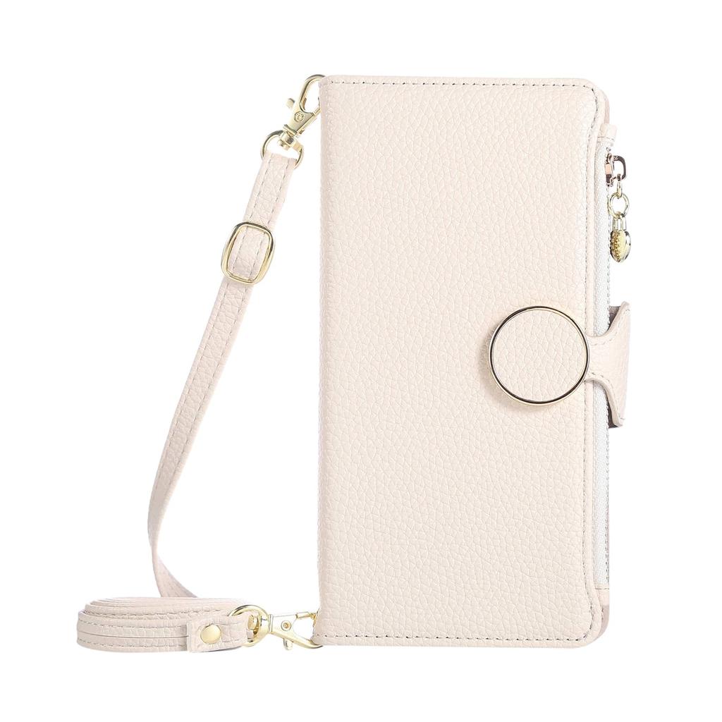 For Google Pixel 9 Pro XL 8 7 6 Pro 9A 8A 7A 6A Wallet Case Crossbody Strap Card Holder Magnetic Snap Clasp Zipper Pocket Cover
