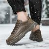 Warrior Retro Versatile Fashion Simple Trend Classic Casual Shoes Men Shoes Brown Black WXP(WZ)-276302M