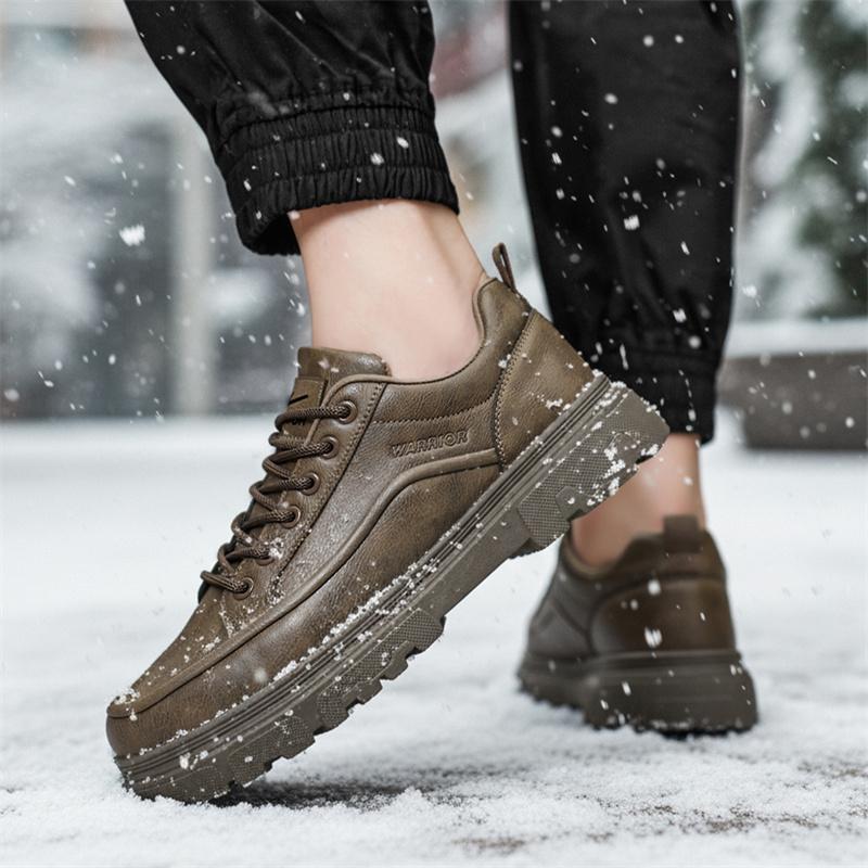 Warrior Retro Versatile Fashion Simple Trend Classic Casual Shoes Men Shoes Brown Black WXP(WZ)-276302M