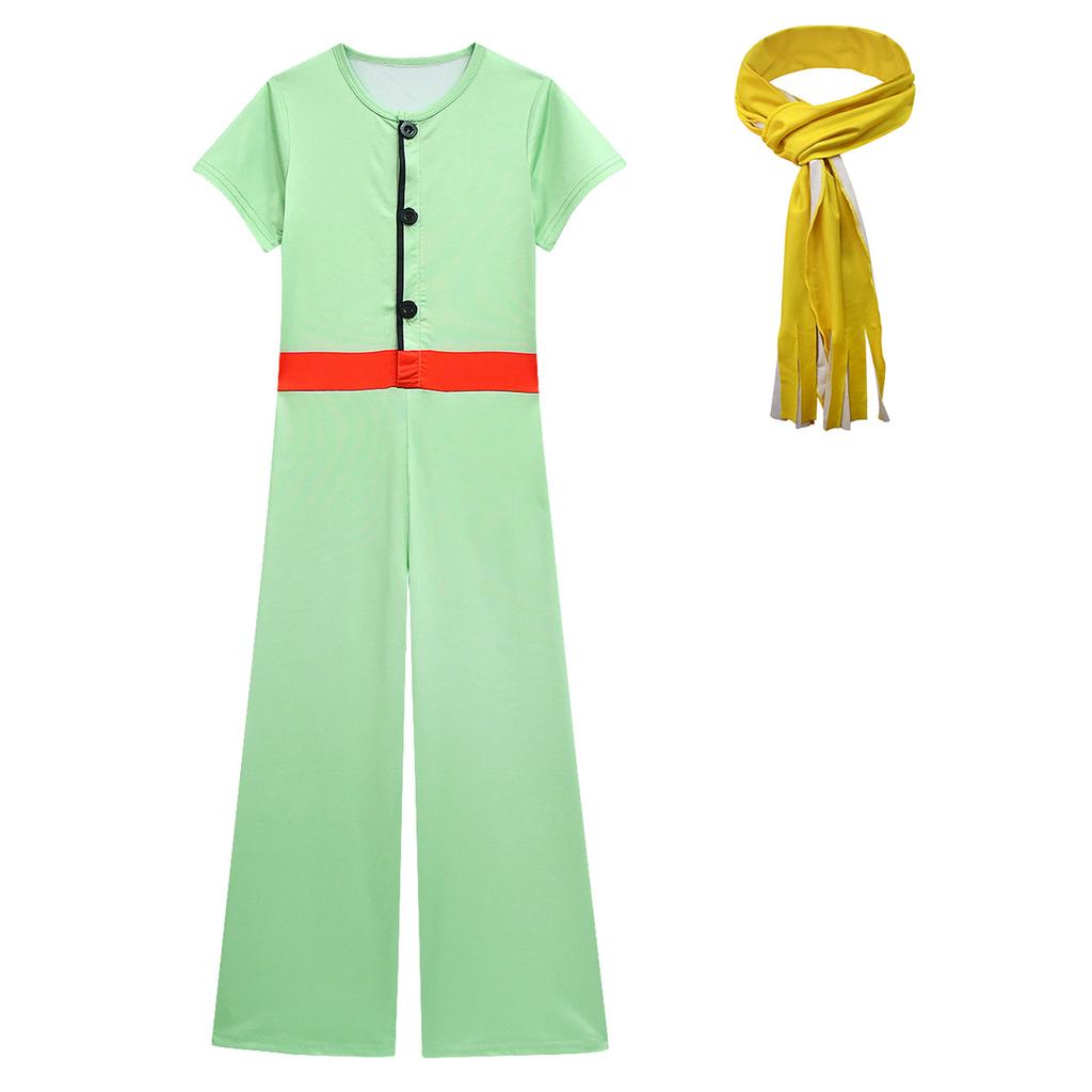 Il Piccolo Principe Vestiti Personaggio dei Cartoni Animati per Bambini Manica Corta Pantaloni Lunghi Tuta Costume Cosplay Tuta e Sciarpa per Ragazzi