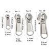 100Pcs Zippers Repair Set Alloy Zippers Slider Replacement Easy Installation Zippers Pull For Garments Bedding Suitcases