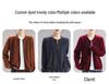 Women's Round Neck 100% Wool Plush Cardigan - Heavyweight, Zipper, Versatile Base Layer Sweater Coat