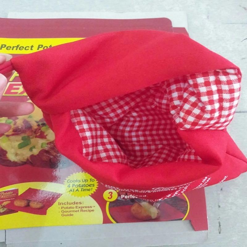Microwave Potato Bags Reusable Express Microwave Potato Cookware Bags Baked Potato Cookware Baking Bags Quick Cooking Potatoes
