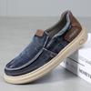 Spring and Autumn One-pedal Men's Shoes Retro Washed Cloth Shoes Breathable Soft-soled Lazy Casual Shoes Non-slip, Light and Comfortable