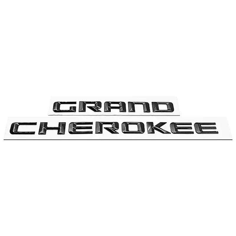 ABS 3D Letters Car Fender Side Emblem Badge Logo Stickers For Jeep Grand Cherokee WK2 WK WJ SRT 2013 2014 2015 2016 Accessories