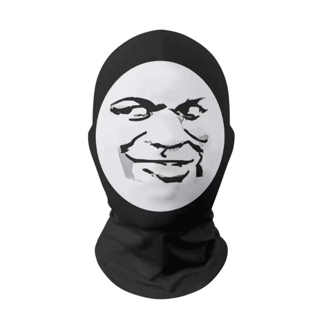 Funny Big Head Clown Mask: Internet Celebrity Prank Dragon Design