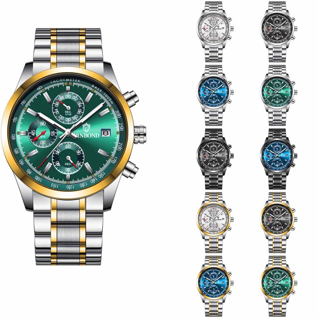 Men's Waterproof Luminous Running Alarm Clock Watch