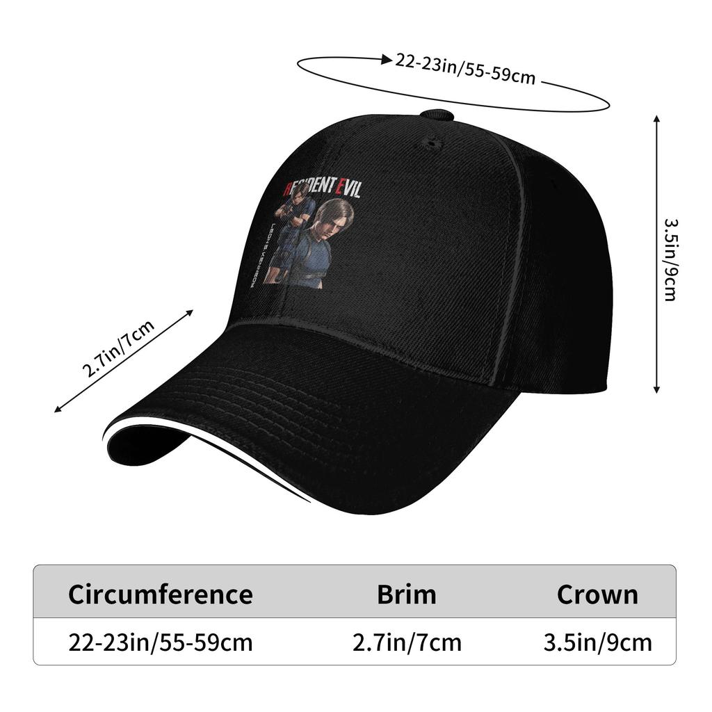Leon S Kennedy Baseball Cap  Streetwear Men Women Hip Hop Hats Sun Visor Print Running Hippie Snapback Cap Birthday Present