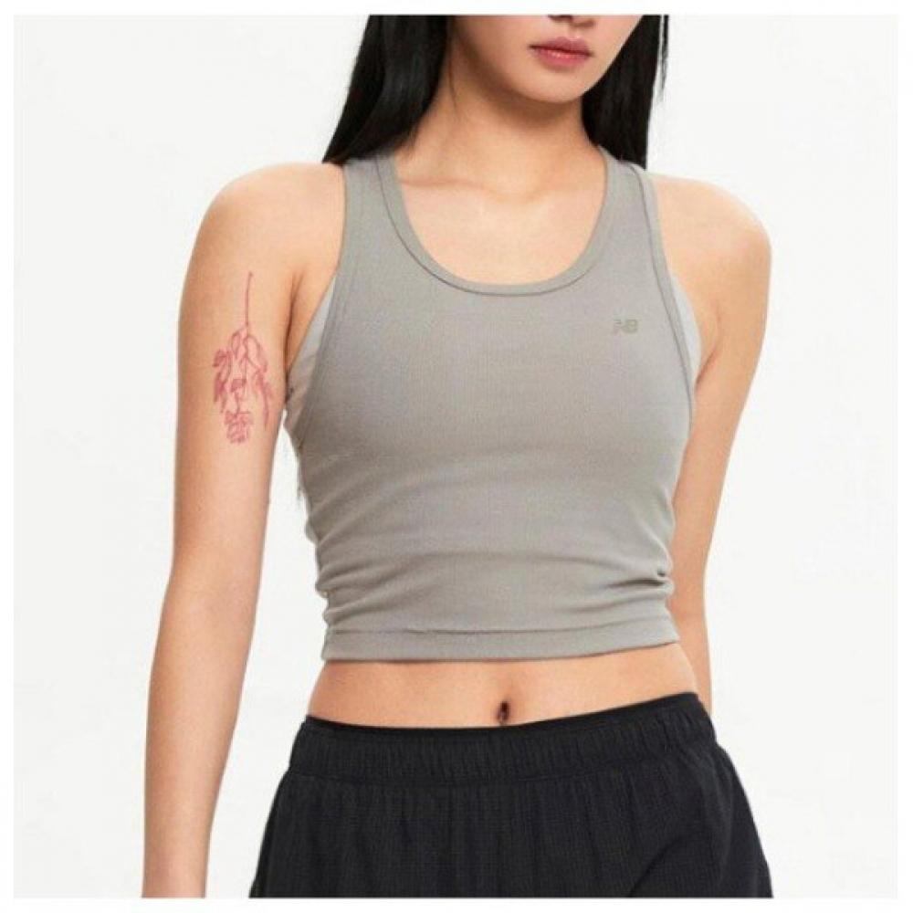 

New Balance Rib Tank Slim Fit Lqj Nbngf2v322 37 Beige series/85
