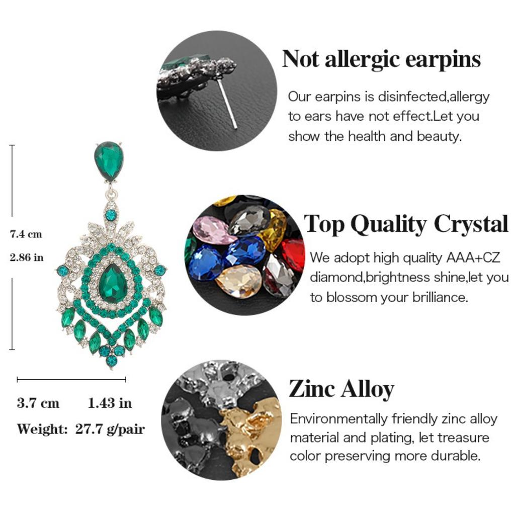 Luxury earrings women's retro earrings earrings fashion jewelry