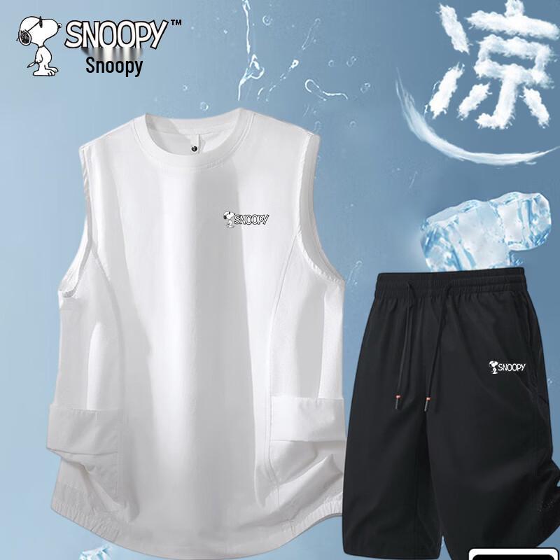 Snoopy Men's Summer Vest & Shorts Set