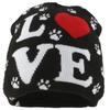 2000s Knit Brimless With Letter Heart Jacquard Design Soft Acrylic Winter Pullover Hat For Unisex Adults Teens Daily Wear