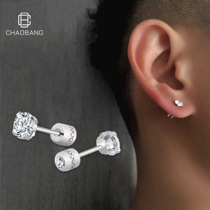 Stylish Titanium Steel Earrings: Cool, Non-Fading, and Perfect for Men and Women.