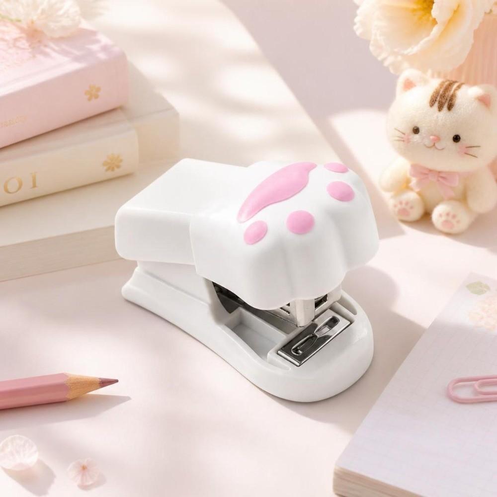 Multifunctional Cat Paw Stapler Cute Design Cat Claw Stapler Mini Stapler Set Office Use