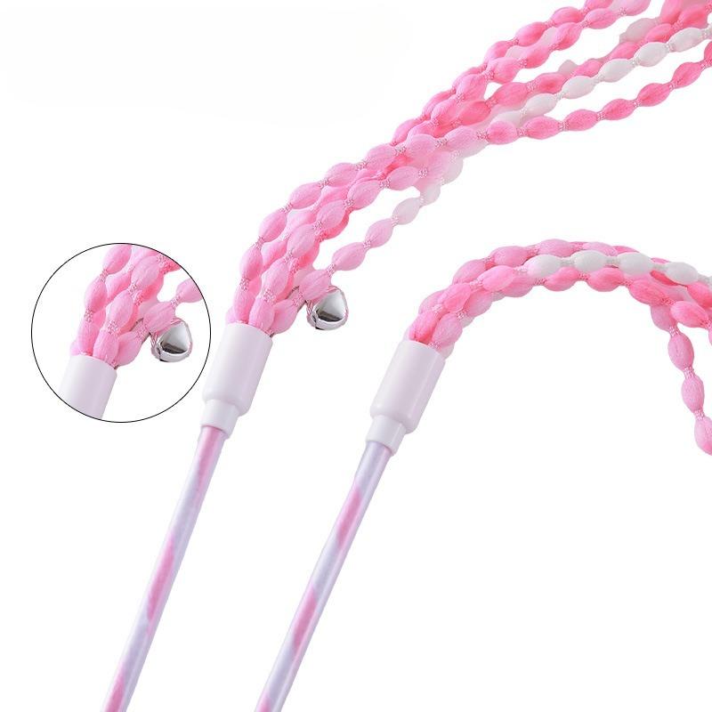 Cat Teaser Stick Toy Training Durable Teeth Cleaning Squeaky Kitten Toy Interactive Self-pleasure Cat Toy Supplies