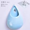 Ceramics Wall Hanging Vase Water Drops Wall Vase Ornaments No-punching Hydroponics Flower Insert Room Background Interior Decor