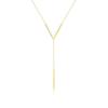 Simple V-shaped Long Sexy Clavicle Necklace Gold Color Long Neck Chain Women Vertical Bar Pendant Necklace Party Jewelry Gifts