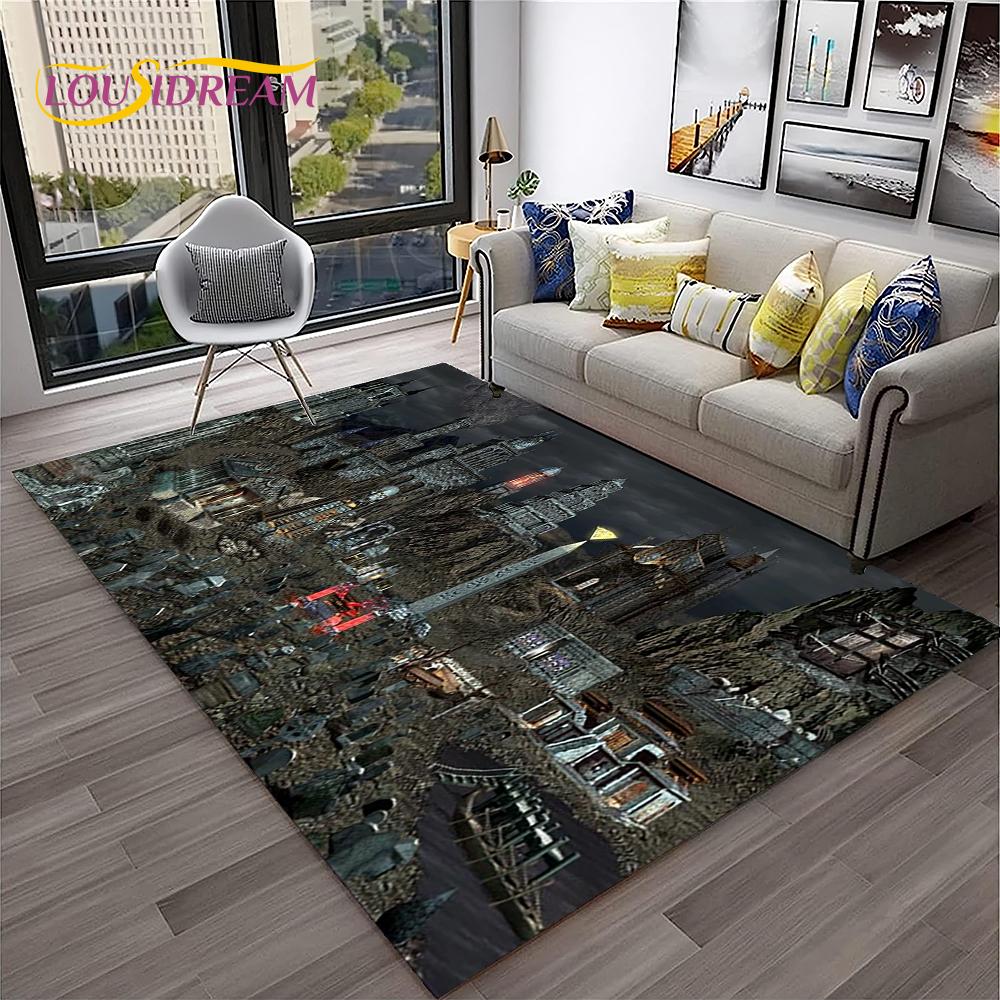 Heroes of Might and Magic Retro Game Carpet Rug for Home Living Room Bedroom Sofa Doormat Decor,kids Area Rug Non-slip Floor Mat