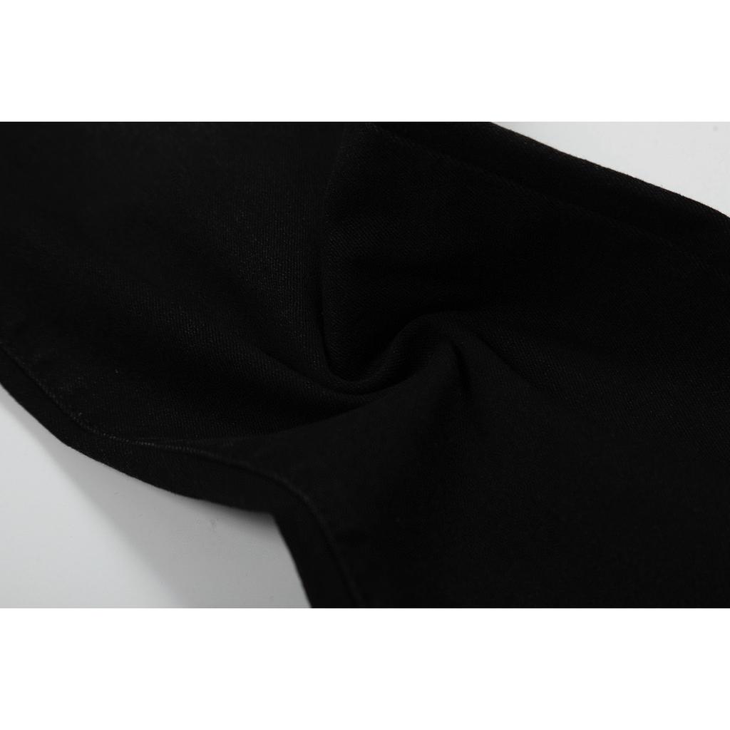 M51 Blugi Trendy Stil American pentru Bărbați și Femei cu Petice din Material Textil, Găuri, Broderie, Pantaloni Casual și la Modă High Street