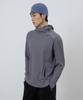 MICHIKO LONDON SPORTS Waffle Hoodie Long Sleeve Gray