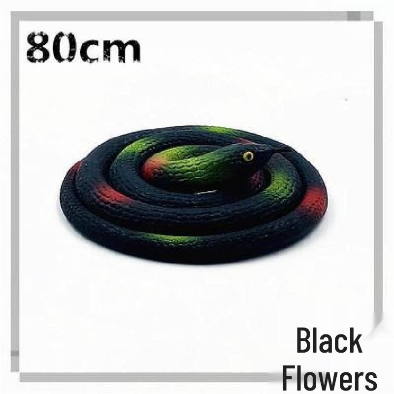 Children's Large Soft Rubber Green Snake Prank Toy Model