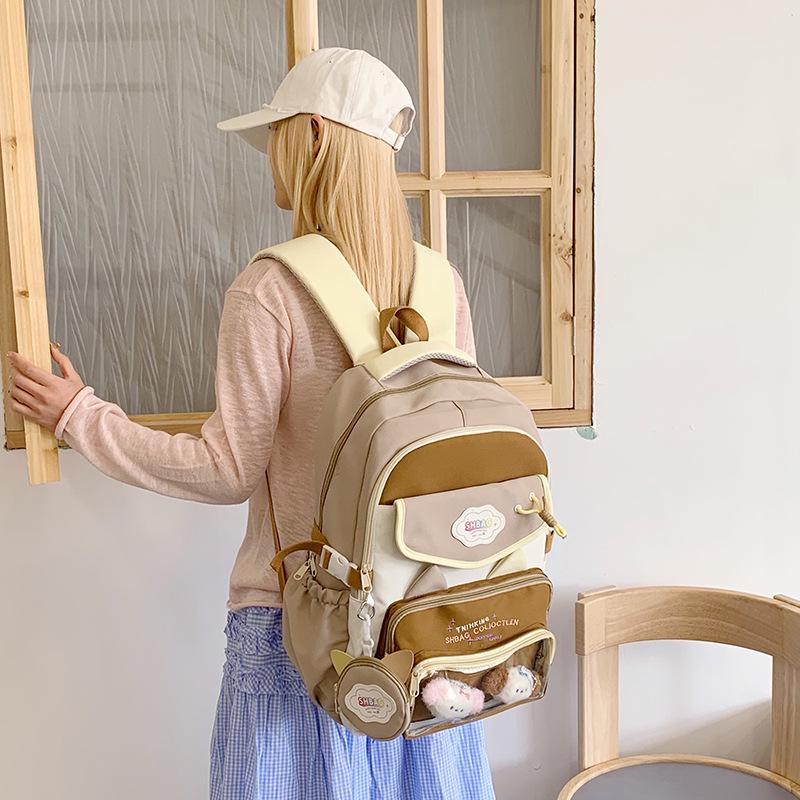 Japanese Style Sweet Anime Girl's Candy Color Lightweight Ita Backpack