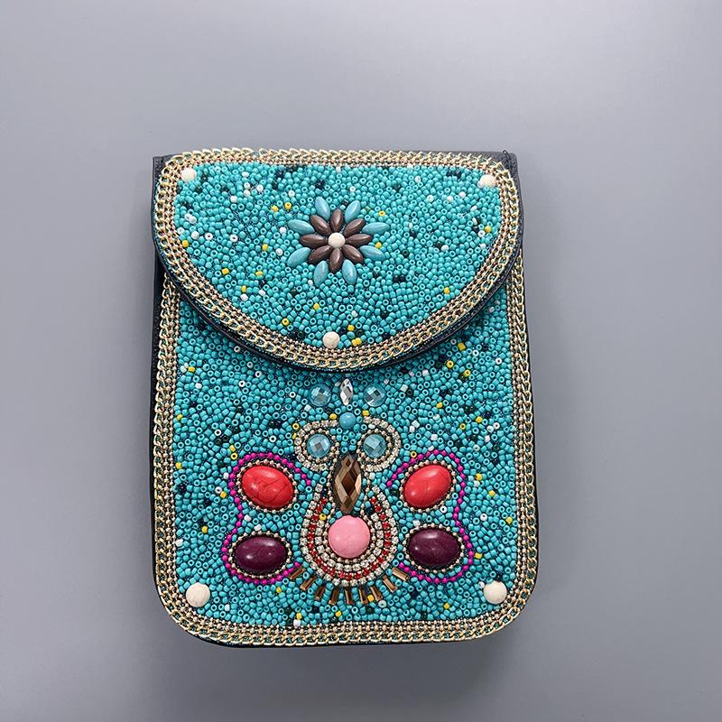 Boho Vintage Veske - Flerroms premium tekstur myk moteriktig allsidig håndlaget dusk risperler