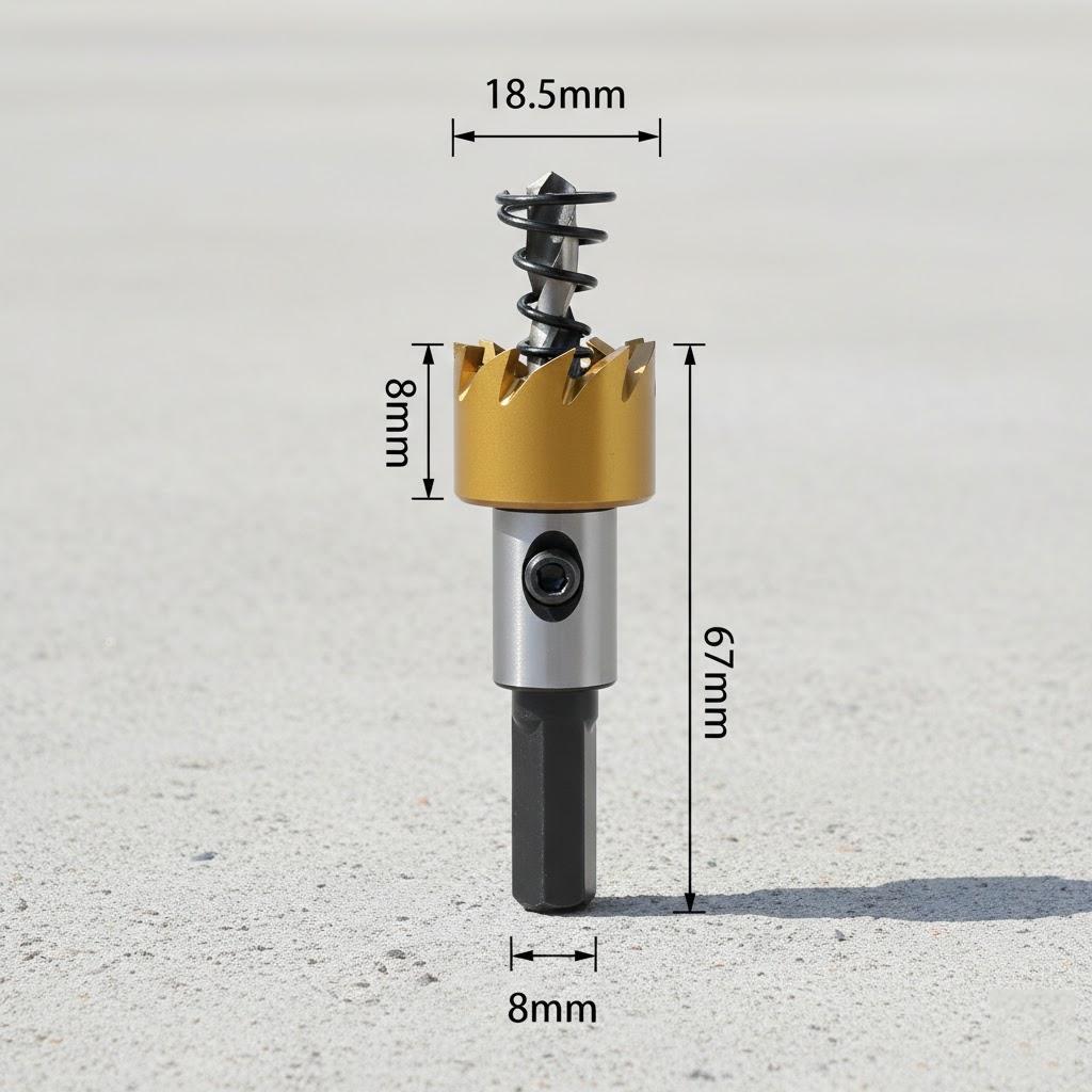 5Pcs Hole Saw Cutter Drill Bit Set HSS for Sheet Metal Reaming Tools 16 18.5 20 25 30mm Heavy Duty Drill Bits