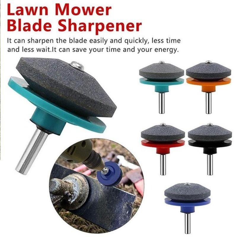 1Pcs Lawn Mower Sharpener Lawnmower Sharpener for Power Hand Drill for Power Hand Drill Knife Sharpening Stone Grindstone