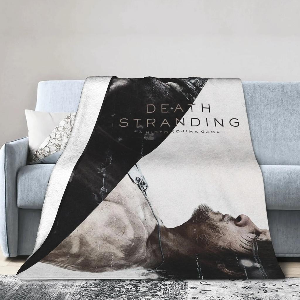 Death Stranding Plüschdecke für Mädchen und Jungen Weiche Flanell-Kuscheldecke für Draußen Warme Bettdecke Hochwertiges Design Geschenkidee