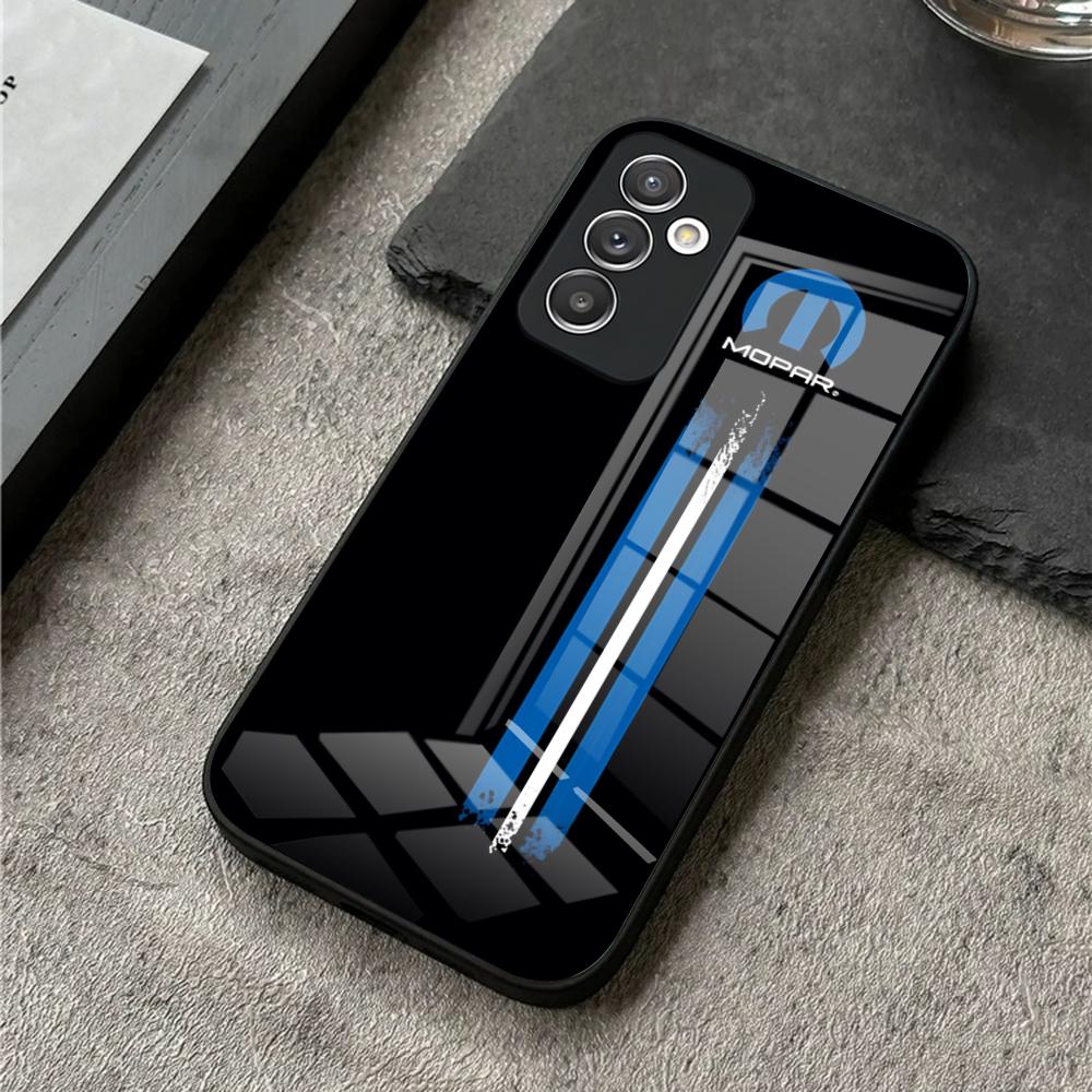 Mopar Parts Phone Case for S24 Ultra Samsung S23 S22 S20 Fe S21 Plus Galaxy A54 A34 A24 A53 M54 Note 20 Tempered Glass Cover