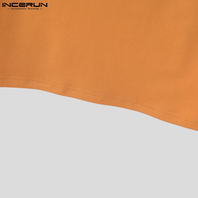 INCERUN Men V Neck Sleeveless Stitching Casual Slim Tank Tops Undershirts