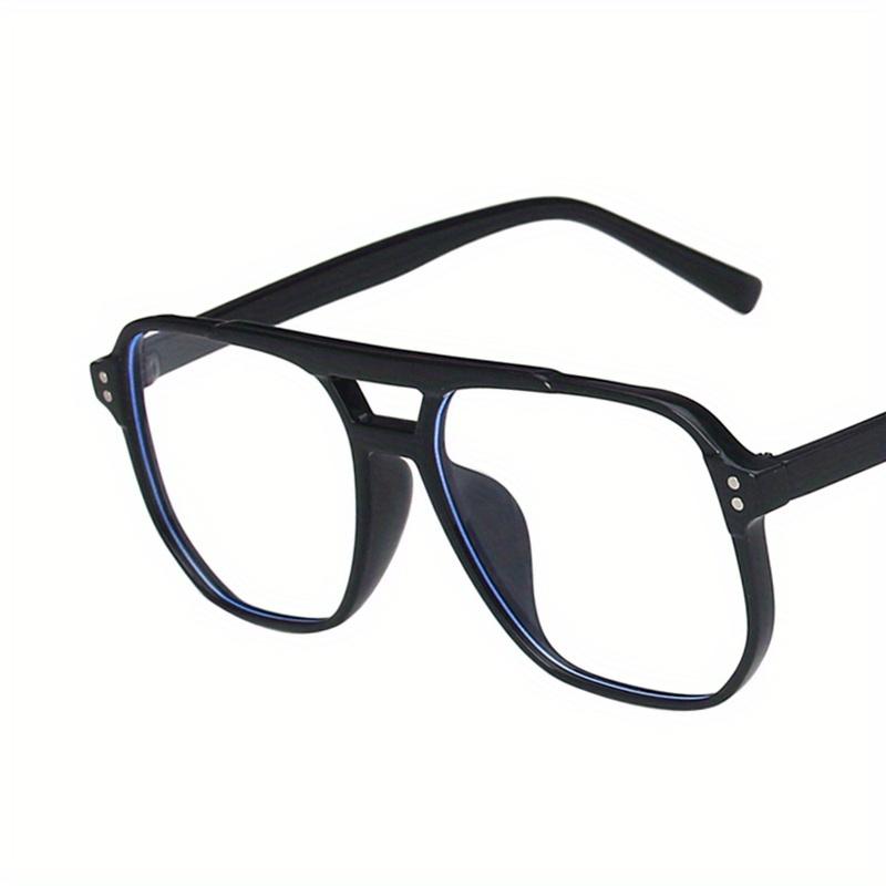 Blue Ray-blokkerende briller Firkantede briller Ultralette optiske briller Overdimensjonerte brillerinnfatning Kvinner Menn Anti Blue Light Eyewear