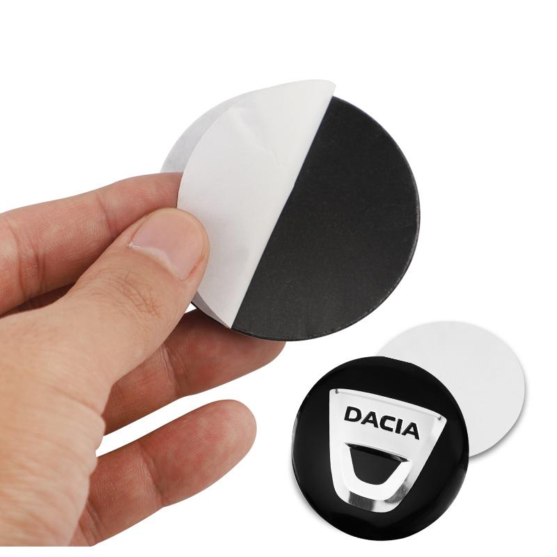 4Pcs Car Emblem Wheel Hub Center Cap Sticker Rim Badge Cover For Dacia Duster Sandero Stepway Logan Lodgy Jogger Spring Dokker