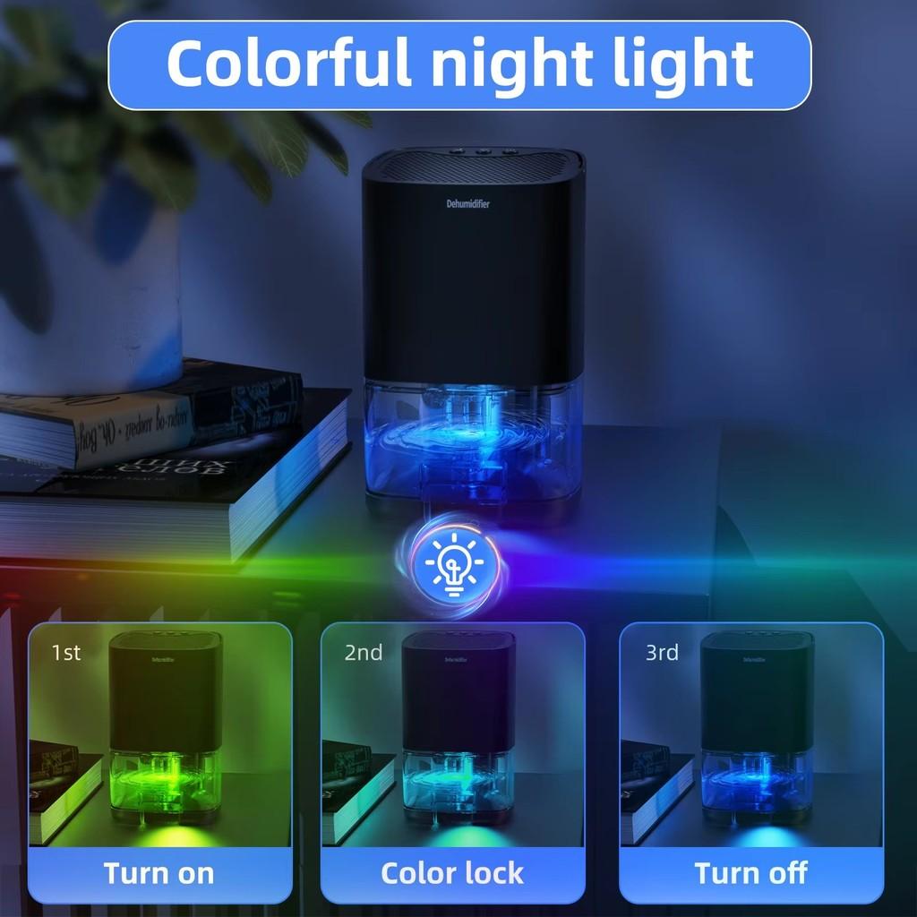 Tragbarer Smart Luftentfeuchter für Zuhause/Büro LED-Anzeige Luftreiniger Beseitigt Feuchtigkeit Schimmel und Feuchtigkeit Ausrüstung