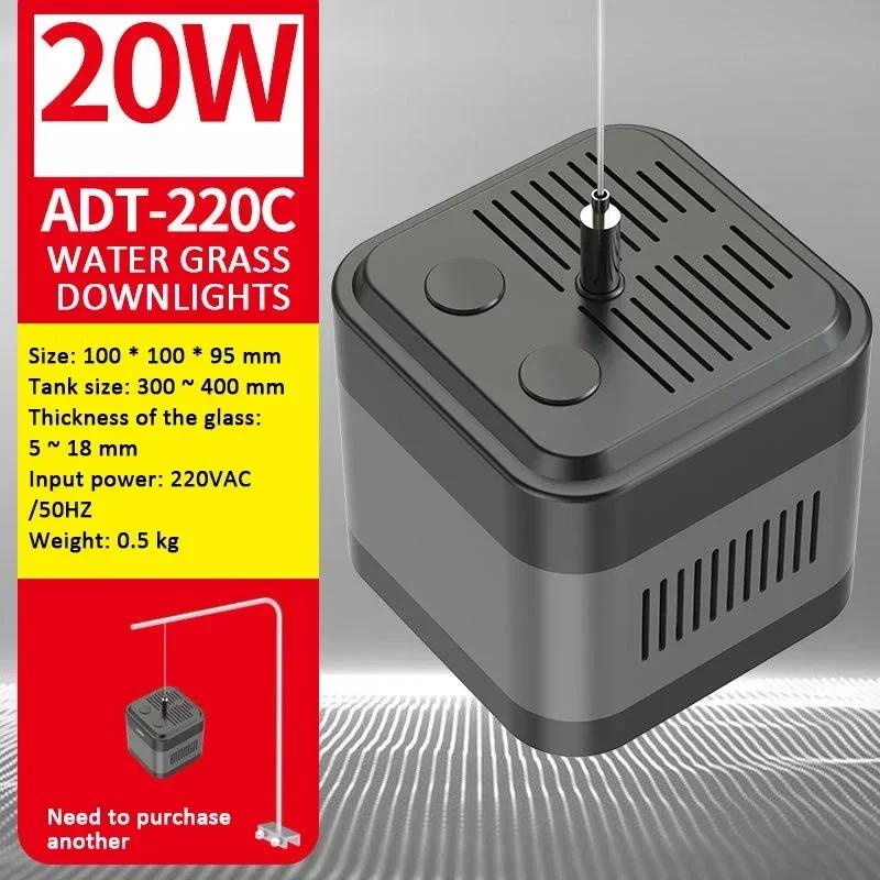 Wassergrasröhrenlampe, einstellbare Farbtemperatur, 40 W, 60 W, für Aquarien, Wassergraswachstum, Vollspektrum-Landschaftslampe