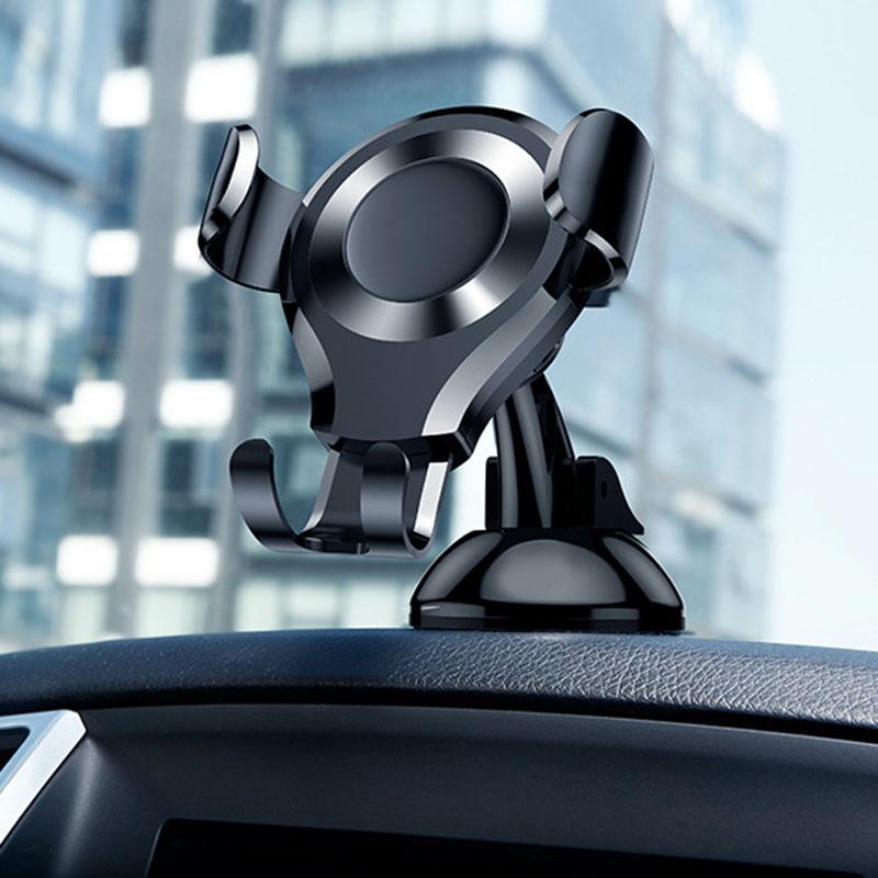 

Car Phone Holder Mount Convenience Easy Clamp Air Vent Universal Cell Phone Holder For Smart Phone чорний