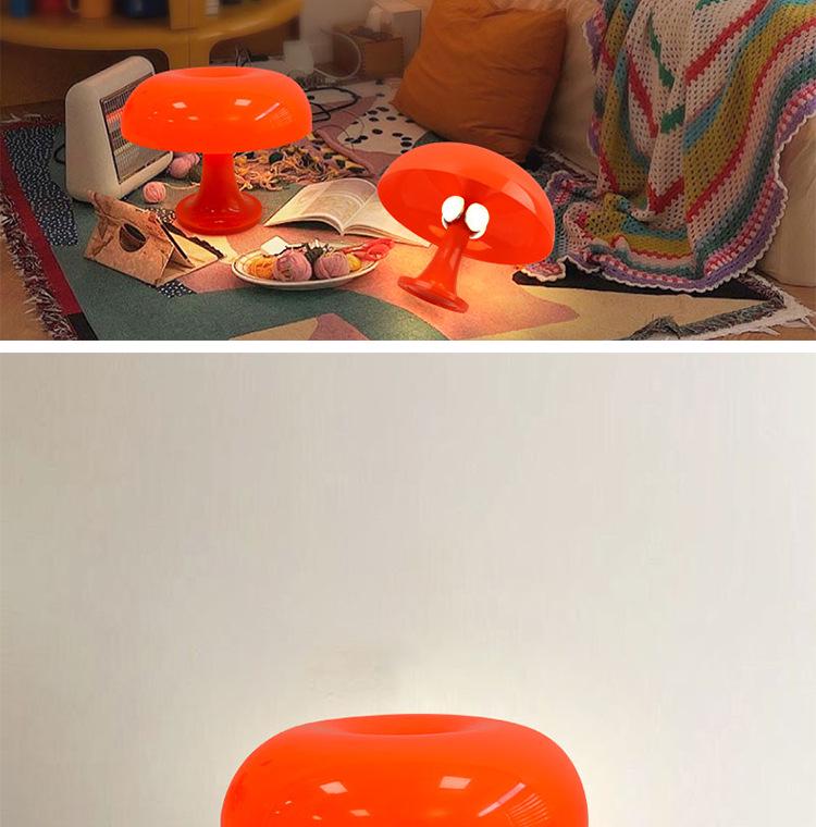 Moderne nordische Pilz-Tischlampe - Minimalistisches Nachtlicht für Schlafzimmer und Wohnzimmer