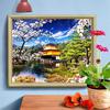 5D Diamond Painting Landscape Full Round Diamond Embroidery Sakura Mosaic Japanese Cherry