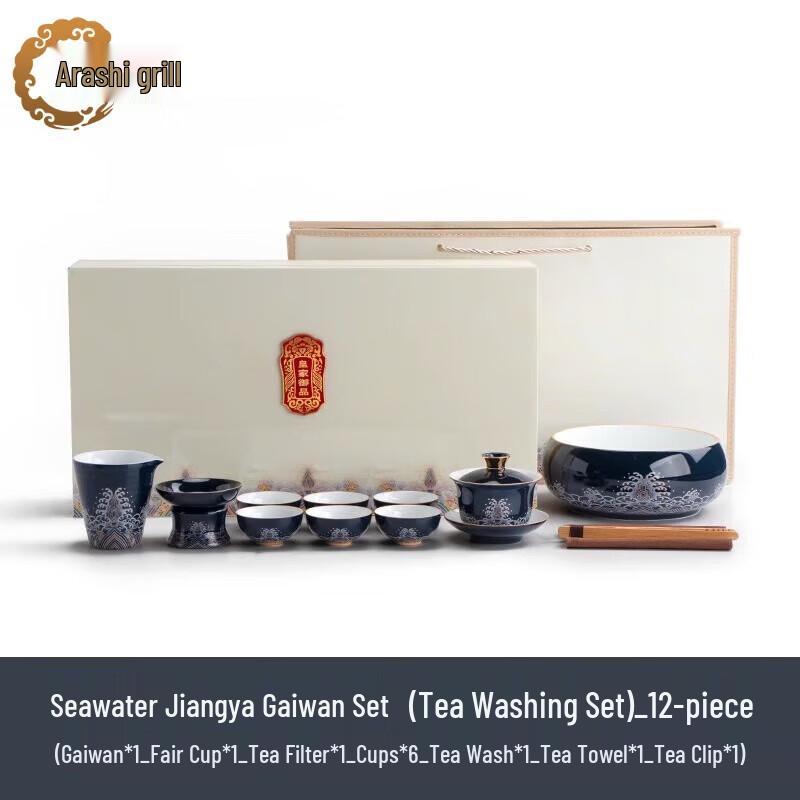 Nanshan Xiansheng Enamel Palace Style Gongfu Tea Set