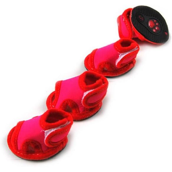 Pegasus SELMAI Dog Sandals for Small Dogs Soft Breathable Summer Shoes Boots for Hot Pavement Anti Slip Rubber Sole Adjustable Doggies Walking