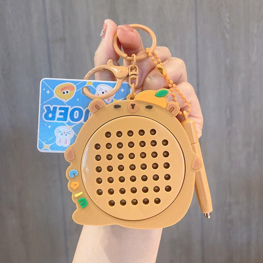 Relaxing Toy Mini Funny Keychain Capybara Drawing Toy Pendant  Toddler Gifts