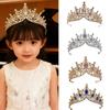 Children's Rhinestone Princess Crown Headband – High-End Hair Accessory for Birthdays & Performances, Available In Multiple Colors