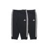 adidas Essential 3-Stripes Knit Cuff 3/4 Sweatpants Men Bottoms Black GK8987