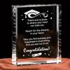 2025 College Grad Gifts: Crystal Plaque Sign. For Her/Him, Daughter/Sister Graduation Gifts.