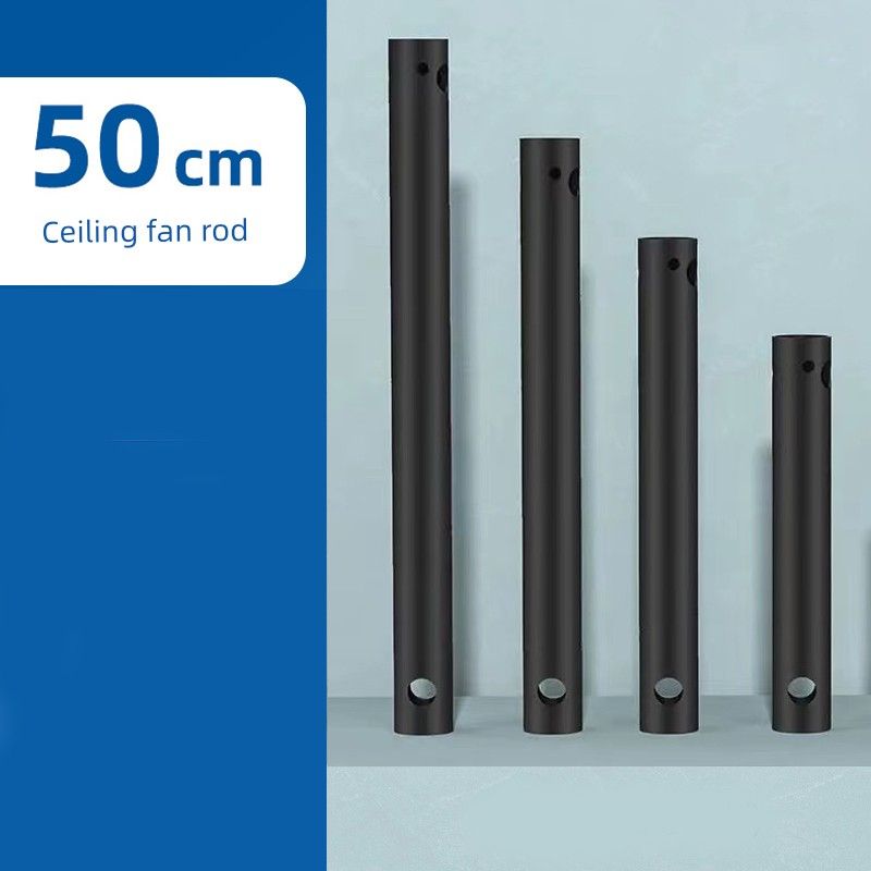 

Diamond Brand Black Ceiling Fan Boom Accessories Extension Rod Long Boom 50 60 80 CM1 M 1.2 M 1.5 M 50cm (Black)