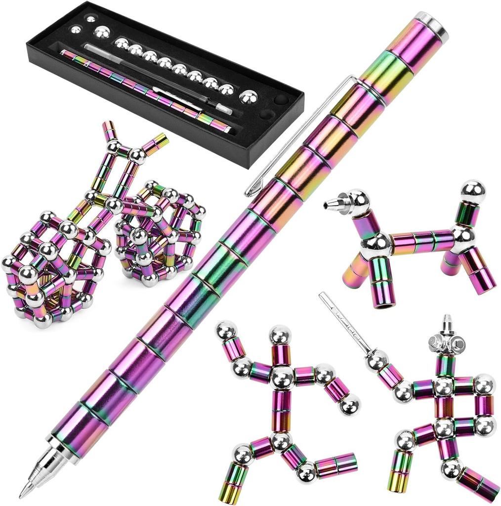 1pcs Creative Magnetic Stress Relief Pen Multifunctional Creative Pen Relieves Anxiety and Stress Perfect Gift for Friends