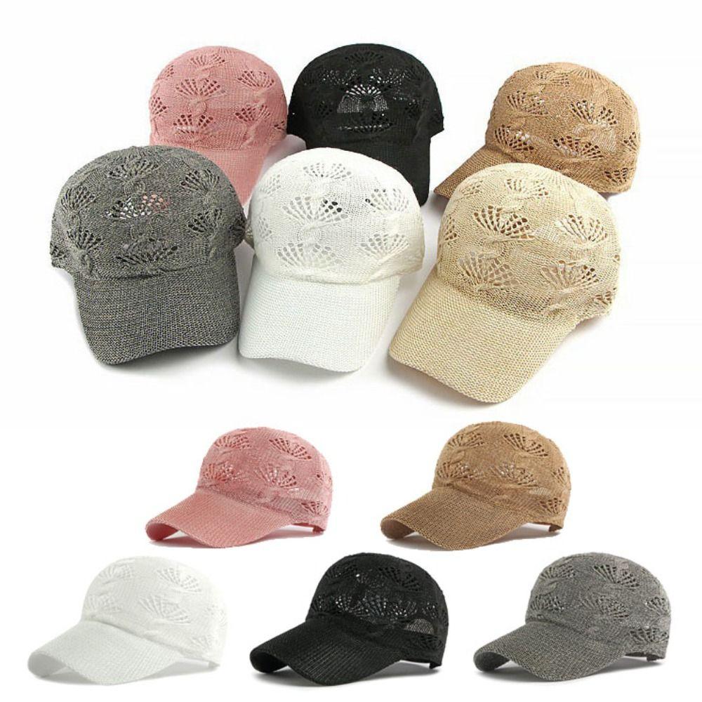 Casual Breathable Knit Hat Retro Adjustable Cap High Quality Mesh Hat Hiking Outdoor