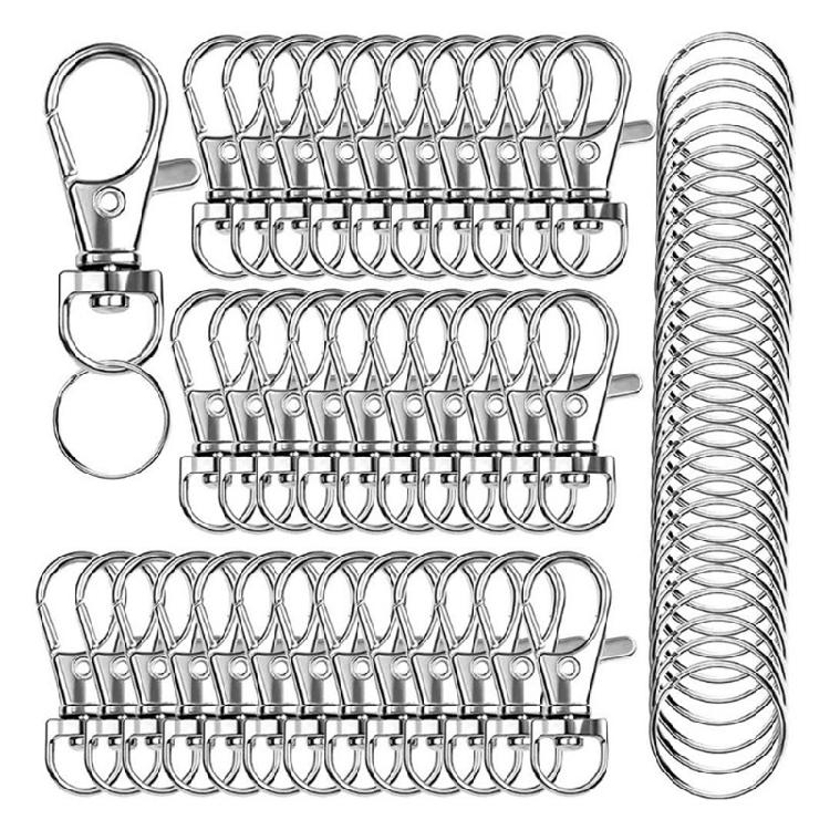 

120 Pcs for Key Rings Lobster Claw Clasp Swivel Handcraft Hooks Decoration Gifts 1